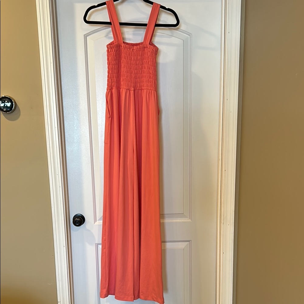 Rae Mode Coral Sleeveless Jumpsuit small NWT - Picture 3 of 4